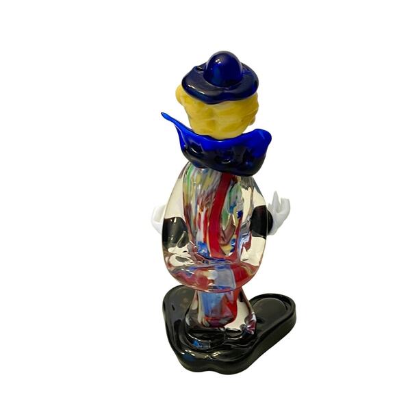 Vintage Murano Italy Art Glass 8” CIRCUS CLOWN FIGURINE Fratelli Pitau Sculpture - Picture 4 of 6